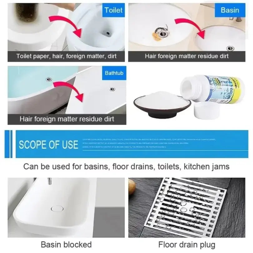 TuboClean® Poder químico seguro para un hogar sin obstrucciones