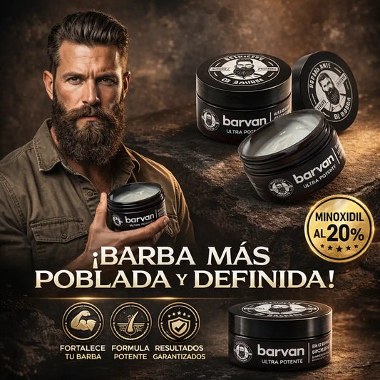 Barvan Growth™ – Sérum Potenciador de Barba para una Apariencia Más Densa y Masculina