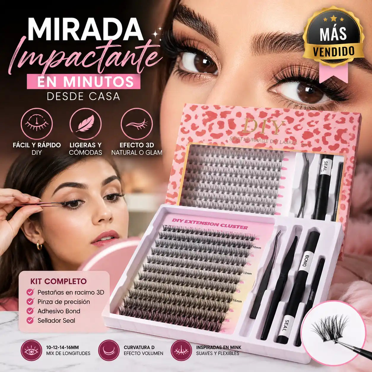 Lashify® Pestañas Racimo DIY | Mirada Impactante Desde Casa