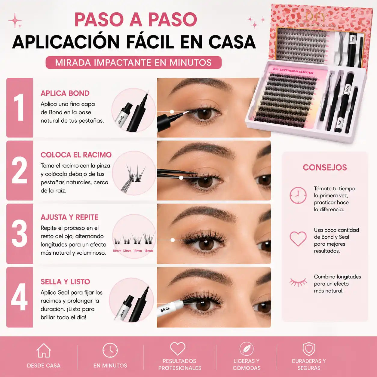 Lashify® Pestañas Racimo DIY | Mirada Impactante Desde Casa