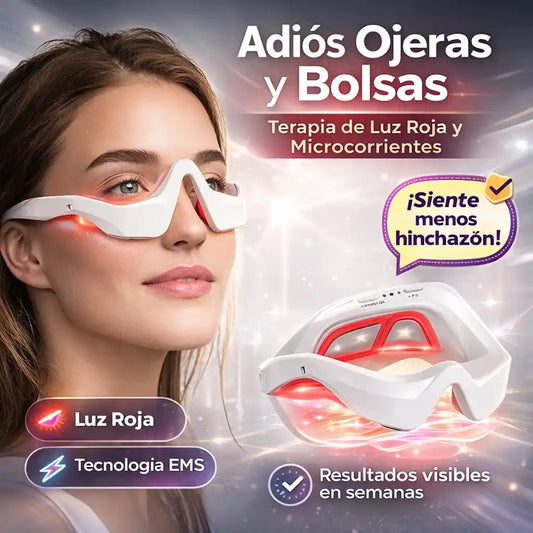EyeLift™  – Masajeador de Ojos EMS con Luz Roja | Recupera una mirada más descansada