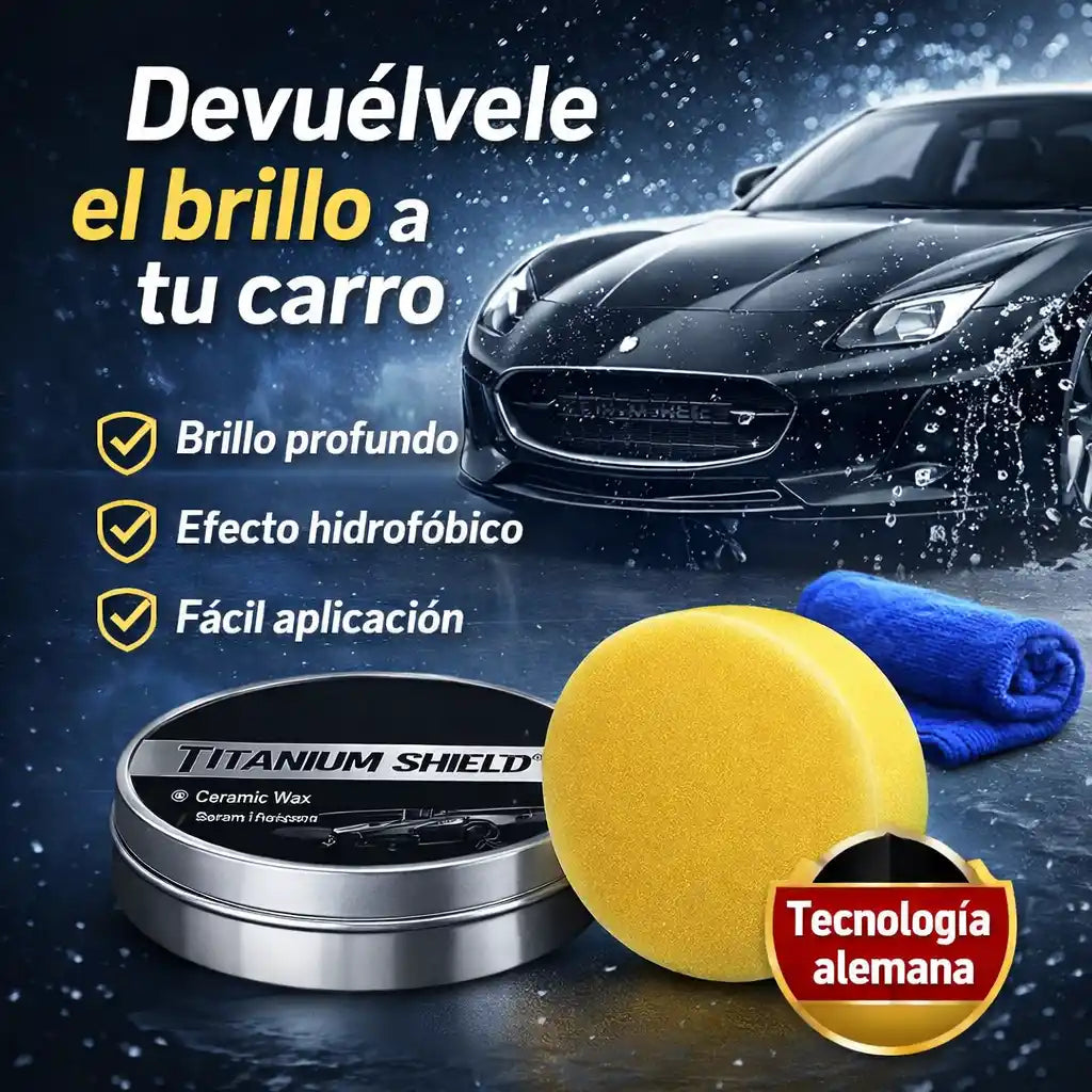TitanWax® Cera Cerámica Restauradora — Devuélvele el brillo premium a tu carro