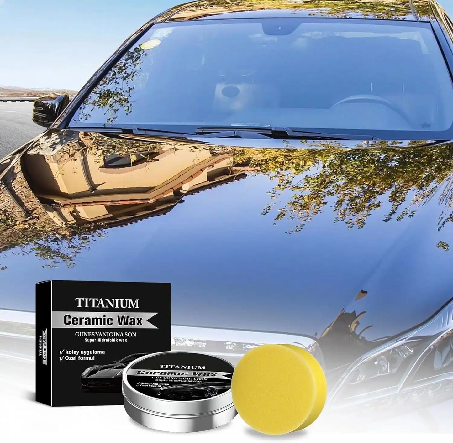 TitanWax® Cera Cerámica Restauradora — Devuélvele el brillo premium a tu carro