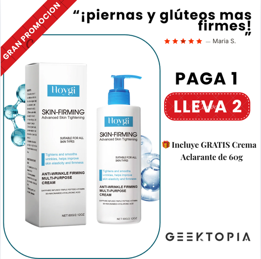 2 Crema Reafirmante Hoygi + 1 Aclarante como obsequio